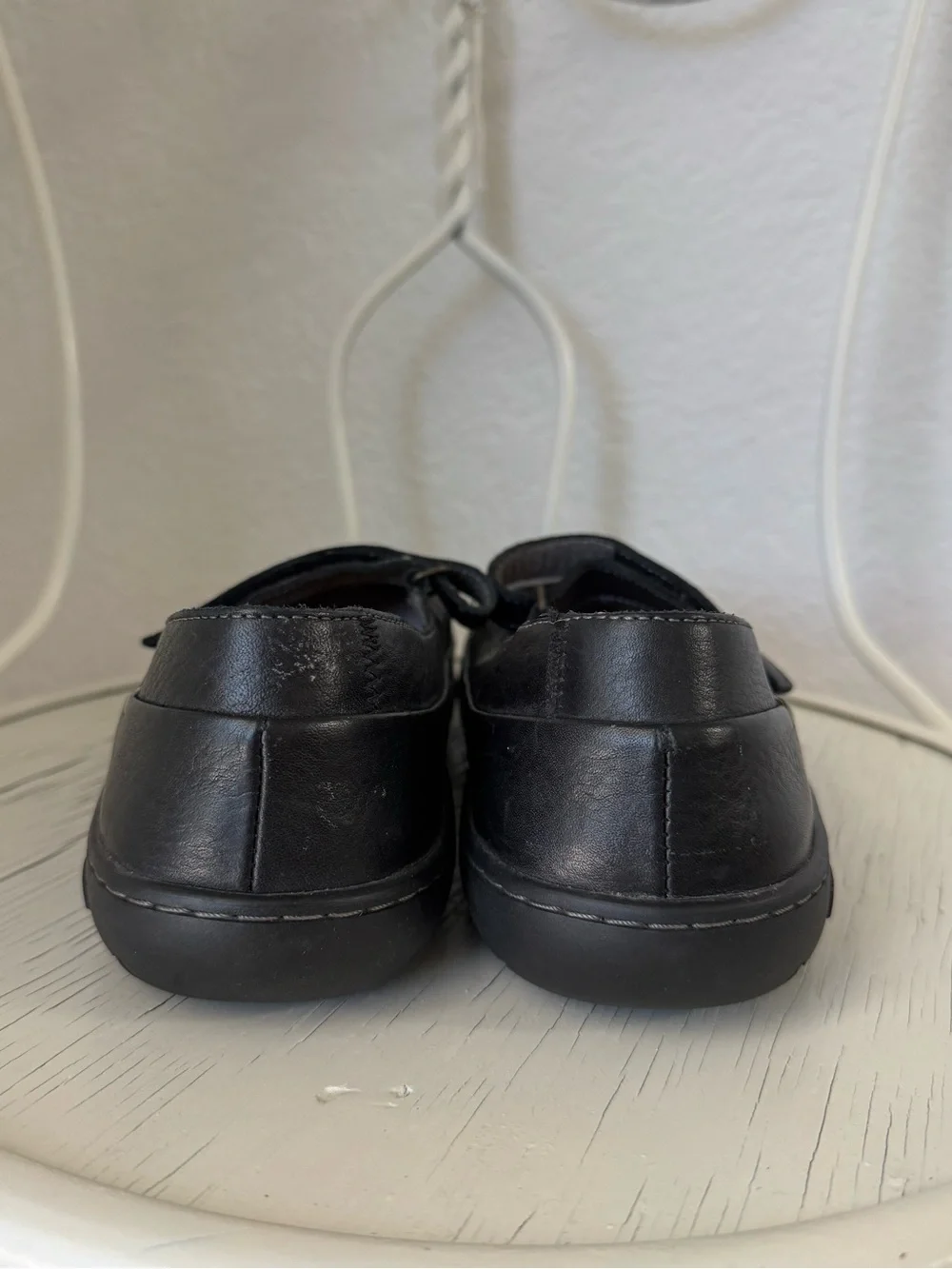 Birkenstock Iona Mary Jane Slip On Shoes Black Leather Women’s Size EU 40